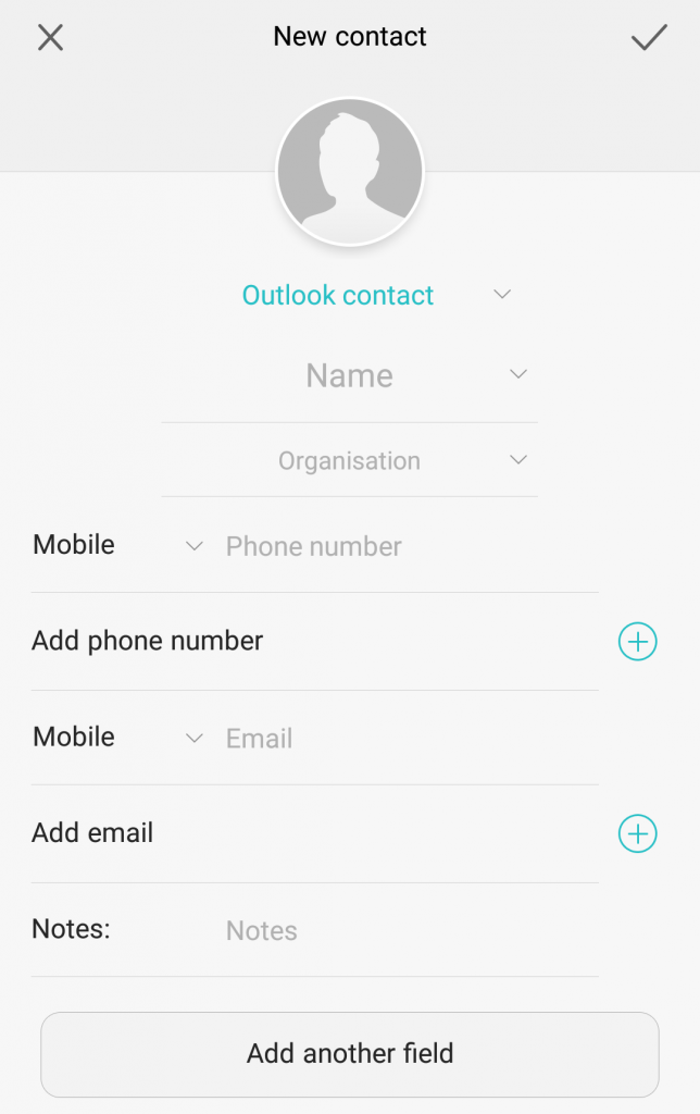 Outlook for Android new feature - Add Contact ! - Redleg.Net > IT ...